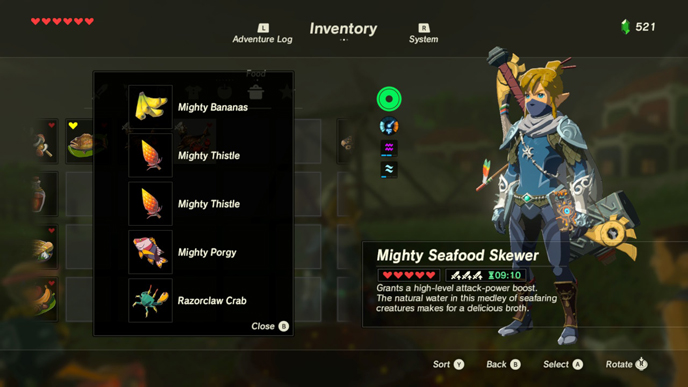 The 10 Best Recipes in Zelda: Breath of the Wild :: Games :: The Legend